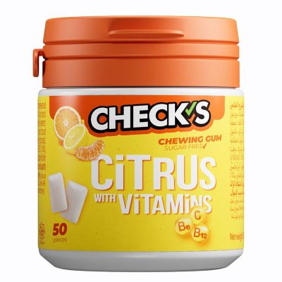 شيكس - حمضيات مع فيتامينات - علكة - عبوة  70 جم