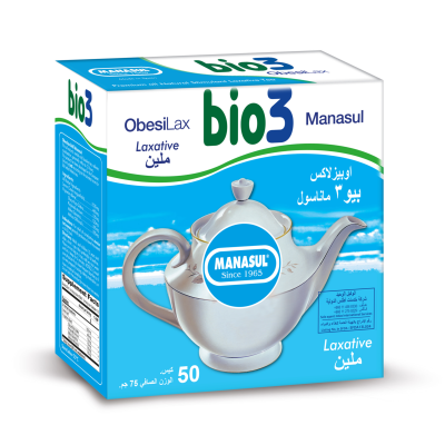 بيو٣ ماناسول أوبيز لاكس . ملين (أكياس شاي)