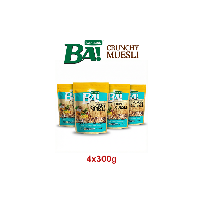 بار- موسلى مقرمش 5 فواكه إستوائية مع العسل 300جم